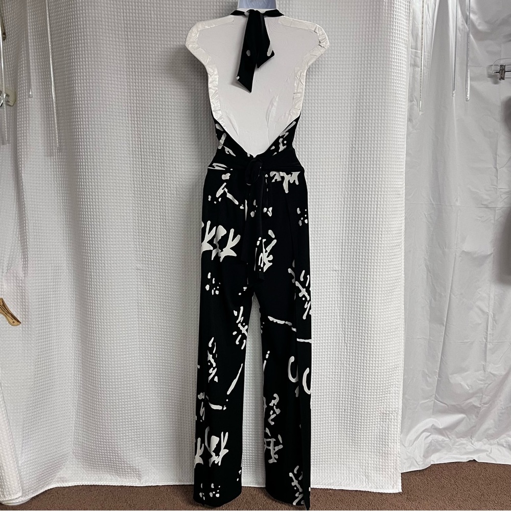 Cache ladies Black and White Jumpsuit size small - Picture 5 of 9